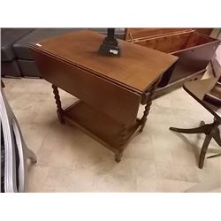 VINTAGE DROP LEAF TABLE - BARLEY TWIST LEGS