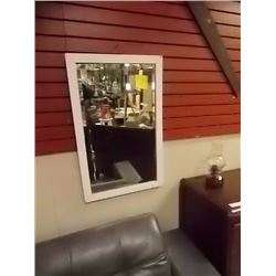 VINTAGE OAK FRAMED MIRROR