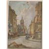 Image 1 : TATIN, Emile.  "French Town View".  Huile sur panneau, signée.  École française....