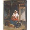 Image 1 : Attribué à/Attributed to BARWELL, Frederick Bacon, 1831-1897.  Huile sur toile, datée "1860".  Éc...