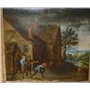 Image 1 : École hollandaise 17e S./17th C. Dutch School.  "A Late Night Bowling Game"....