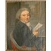 Image 1 : École française 18e S./18th C. French School.  "Le liseur".  Huile sur toile....
