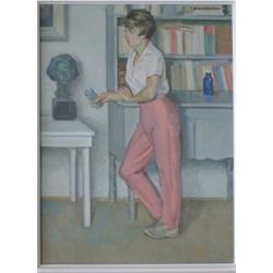 MACDONALD, Thomas Reid, R.C.A., 1908-1978.   Sandy .  Huile sur toile, signée....