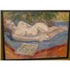 Image 1 : TATOSSIAN, Armand, R.C.A., 1948-    .  "Lying Nude".  Huile sur toile, signée....