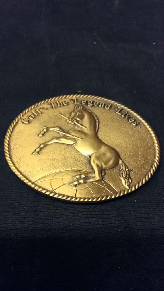 colt firearms belt buckle