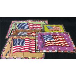 5 Cigar Felts. American Flag Pattern