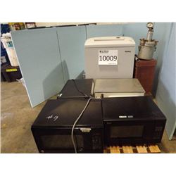 Misc. Microwave oven, Air Entrainment Meter, Turbidity Motor