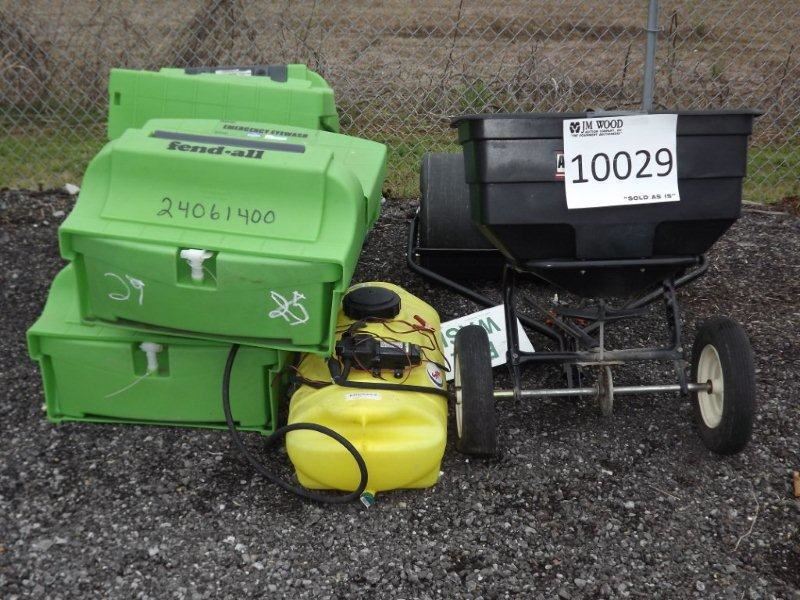 SPREADER, SPRAYER Soil Packer, Fertilizer Spreader, Eyewash Station