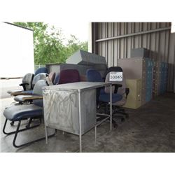 Misc. File Cabinets, Office chairs, Desk