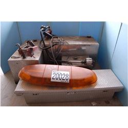 Misc. Truck Tool Boxes, Light bar, Fuel Tank, Pump