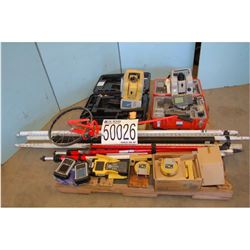 Misc. Survey Levels, Poles, Data Collectors, Total Station