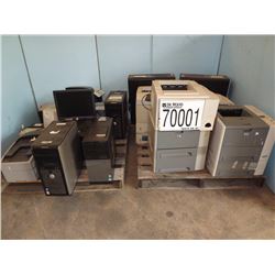 Misc. CPUs, printers, monitor, UPS