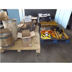 Misc. Rubber Aprons, Axle Arm, Rubber Guard Rail Block, Nuts, Bolts, Lights