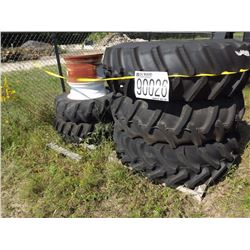 Used Tractor Tires and Rims 3 - 18.4-30 2 - 12.4-24 Rims - 2 - 18.4 x34
