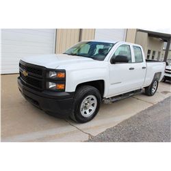 2015 CHEVROLET 1500 Pickup Truck SN:1GCVKPEC7FZ210269 --4x4, ext. cab, V8 gas, A/T, AC, odometer rea