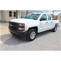 2015 CHEVROLET 1500 Pickup Truck SN:1GCVKPEC3FZ210933 --4x4, ext. cab, V8 gas, A/T, AC, odometer rea