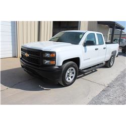 2015 CHEVROLET 1500 Pickup Truck SN:1GCRCPEC7FZ210433 -- ext. cab, V8 gas, A/T, AC, odometer reading