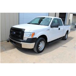 2013 FORD F150 Pickup Truck SN:1FTEX1CM7DFC14119 --ext. cab, V6 gas, A/T, AC, odometer reading 58,01