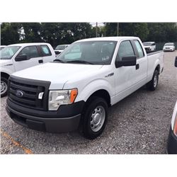2011 FORD F150 Pickup Truck SN:1FTEX1CM2BFB46874 --ext. cab, V6 gas, A/T, AC, odometer reading 62,64