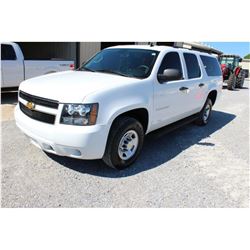 2012 CHEVROLET SURBURBAN SUV SN:1GNWK5EG1CR310074 -- 4x4, V8 gas, A/T, AC, odometer reading 133,701 