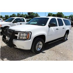 2012 CHEVROLET SUBURBAN SUV SN:1GNWK5EG7CR232108 --4x4, V8 gas, A/T, AC, odometer reading 135,190 mi