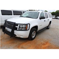 2012 CHEVROLET SUBURBAN SUV SN:1GNWK5EG1CR234369 --4x4, V8 gas, A/T, AC, odometer reading 137,321 mi