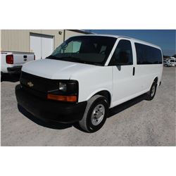 2012 CHEVROLET EXPRESS Passenger Van SN:1GAWGPFA4C1183859 --V8 gas, A/T, AC, odometer reading 104,51