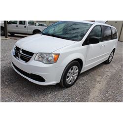 2014 DODGE CARAVAN Passenger Van SN:2C4RDGBG0ER259731 --V6 gas, A/T, AC, odometer reading 102,313 mi