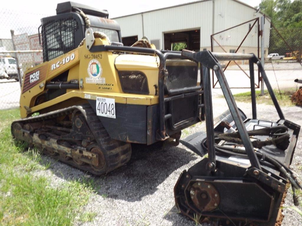 Skid Steer Loader With Forestry Head