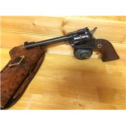 RUGER, SINGLE SIX, .22CAL LR, S/N 60-23096, RESTRICTED, 6.5" BARREL, W/.22 MAGNUM CYLINDER, W/HOLSTE
