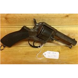 TRULOCK BROTHERS, BULLDOG, .450CAL REV CF, S/N A64372, MADE IN DUBLIN, NO CERT#, ANTIQUE W/RCMP LETT