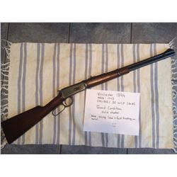 WINCHESTER, 1894, .30-30 CAL, NO S/N, NON-RESTRICTED, LEVER ACTION, GOOD, SLIGHT FRECKLING