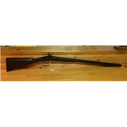 BOURNE & SONS, ENGLISH 12 BORE PERCUSION, BLACK POWDER, SxS, GOOD