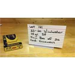 AMMUNITION, 32-20 WINCHESTER