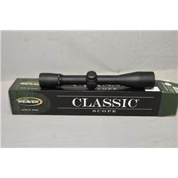 Weaver Classic 4 x 38 Black Matte Finish Dual - X Reticle Scope [ appears as new in original box ]
