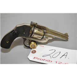 Iver Johnson Model Safety Hammerless Automatic .38 S & W Cal 5 Shot Revolver w/ 83 MM bbl [ nickel f