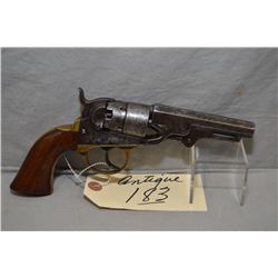 J.M. Cooper Model Navy D.A. 2nd Model .36 Perc Cal 5 Shot Revolver w/ 4" octagon bbl [ patchy blue f