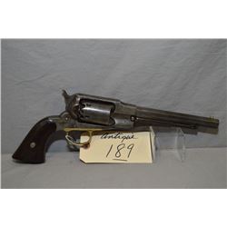 Remington Model New Model Navy .36 Perc Cal 6 Shot Revolver w/ 7 3/8" octagon bbl [ faded patchy blu
