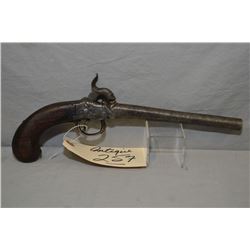 Unknown European Model Large Pocket .52 Perc Cal ? Single Shot Pistol w/ 8" part octagon bbl [ light