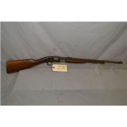 Remington Model 12 A .22 LR Cal Tube Fed Pump Action Rifle w/ 22" bbl [ fading blue turned brown, bu