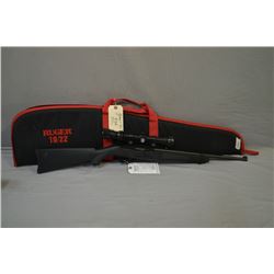 Ruger Model 1022 .22 LR Cal Mag Fed Semi Auto Rifle w/ 18 1/2" bbl [ blued finish, barrel sights, al