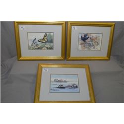 Lot of Three Gilt Framed Prints - Two After Sue Coleamn