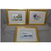 Image 1 : Lot of Three Gilt Framed Prints - Two After Sue Coleamn