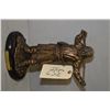 Image 1 : Ducks Unlimited Bronze Style Figure "Watchfull Rest", # 298/1000 [ Mountain Man with Hawken rifle re