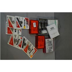Tray Lot : RCBS Carbide .45 Colt Cal Three Die Set - Lee Deluxe .45 ACP / .45 Auto Rim Cal Die Set -