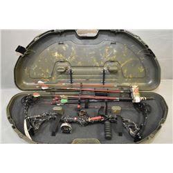 PSE Pro Series Model Drive X Force Compound Bow [ camo toned, Right Hand, w/ sights, etc., c/w quive