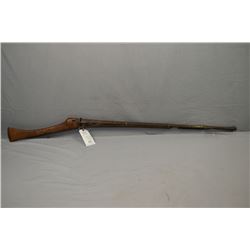 Arabian Matchlock Single Shot .50 Matchlock Cal ? , with approx. 45" bbl [ note stock is cracked and
