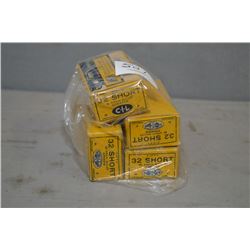 Bag Lot : Four Boxes CIL Super Clean .32 Short Rimfire Collector Cartridges ( 50 rnds per )
