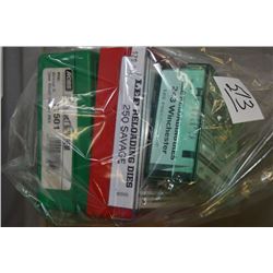 Bag Lot : RCBS .6 MM Rem Cal 2 Die Set - Lee .250 Savage Cal Die Set - Lee .243 Win 2 Die Set