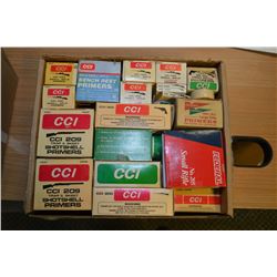 Tray Lot : Assorted Various Primers, including : Shotgun, Small & Large Rifle, Some Percussion Caps 